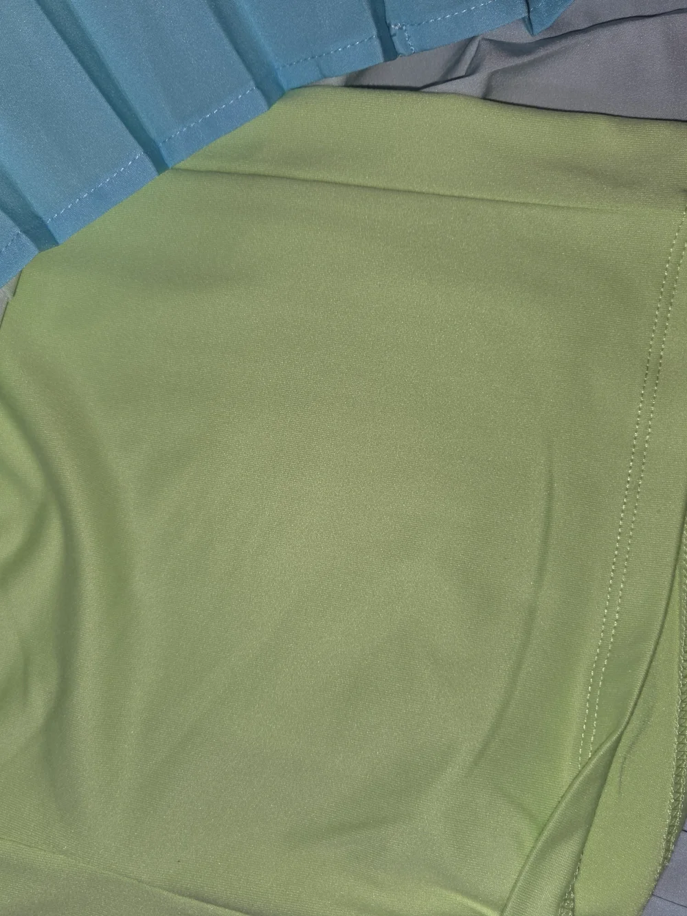 Blue & Green Ombre Pleated Maxi Skirt with Seashell Print Top NWT